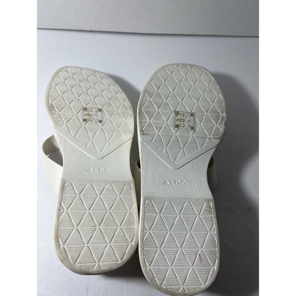 ALDO Women's White Platform Sandals - Picture 6 of 7